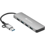 SANDBERG Hub és elosztó, USB-C/A to 4xUSB 3.0 Hub - Image 2
