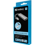 SANDBERG Hub és elosztó, USB-C/A to 4xUSB 3.0 Hub - Image 3