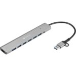 Sandberg USB Hub - USB-C/A to 7 x USB 3.0 Hub - Image 2