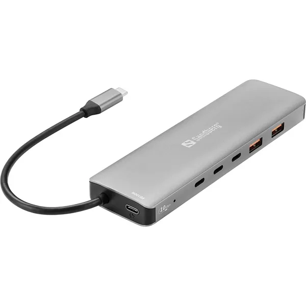 SANDBERG USB-C to 5xUSB-C+2xUSB-A 100W - Image 3