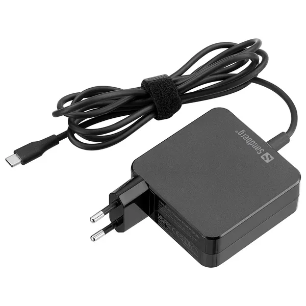 Sandberg Univerzális Töltő adapter - USB-C AC Charger PD65W EU 2M - Image 1