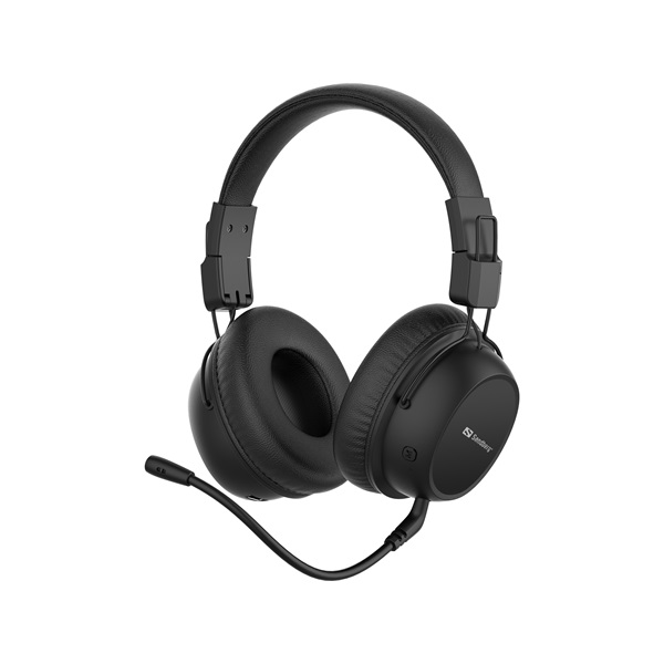 Sandberg Wireless Fejhallgató - Bluetooth Headset ANC FlexMic (Bluetooth, hajlítható mikrofon, fekete) - Image 1