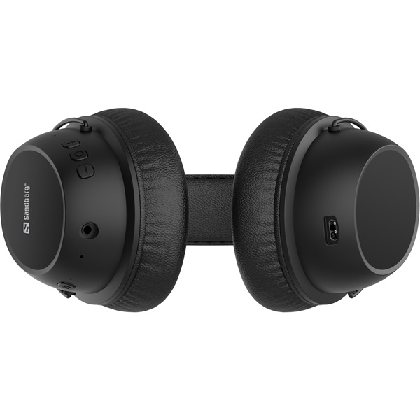 Sandberg Wireless Fejhallgató - Bluetooth Headset ANC FlexMic (Bluetooth, hajlítható mikrofon, fekete) - Image 4