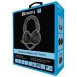 Sandberg Wireless Fejhallgató - Bluetooth Headset ANC FlexMic (Bluetooth, hajlítható mikrofon, fekete) - Image 6