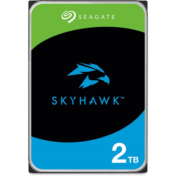 Seagate Belső HDD 3.5" 2TB - ST2000VX017 (7200rpm, 64 MB puffer, SATA3 - SkyHawk (biztonságtechnikai rögzítőkbe)) - Image 1