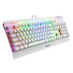 Sharkoon Billentyűzet Mechanikus - Skiller SGK3 White/Red (Kailh Red mechanika; Világítás; fehér; angol) - Image 2