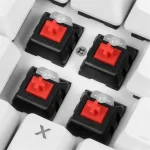 Sharkoon Billentyűzet Mechanikus - Skiller SGK3 White/Red (Kailh Red mechanika; Világítás; fehér; angol) - Image 4