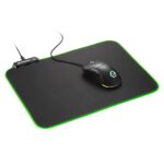 Sharkoon Egérpad - 1337 Gaming Mat RGB V2 360 (360 x 270 x 3 mm, RGB LED, lecsatlakoztatható USB kábel, fekete) - Image 5