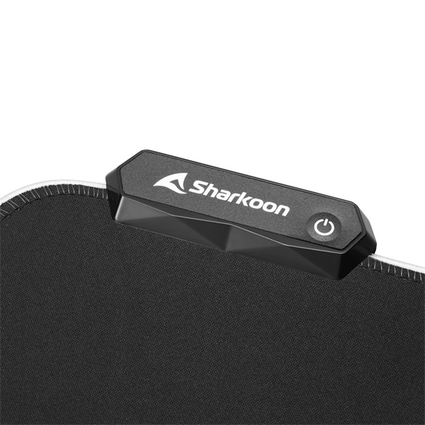Sharkoon Egérpad - 1337 Gaming Mat RGB V2 360 (360 x 270 x 3 mm, RGB LED, lecsatlakoztatható USB kábel, fekete) - Image 6