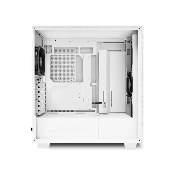 Sharkoon Számítógépház - Rebel C50 White (fehér; 2x120 mm ventilátor, 2xUSB3.0; 1xUSB 3.2; I/O) - Image 2