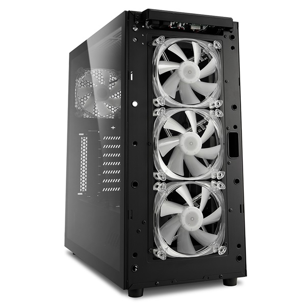 Sharkoon Számítógépház - TG6M RGB (fekete; ATX,mATX; alsó táp; 7x120mm v.; 2xUSB3.0, 2xUSB2.0, I/O) - Image 7