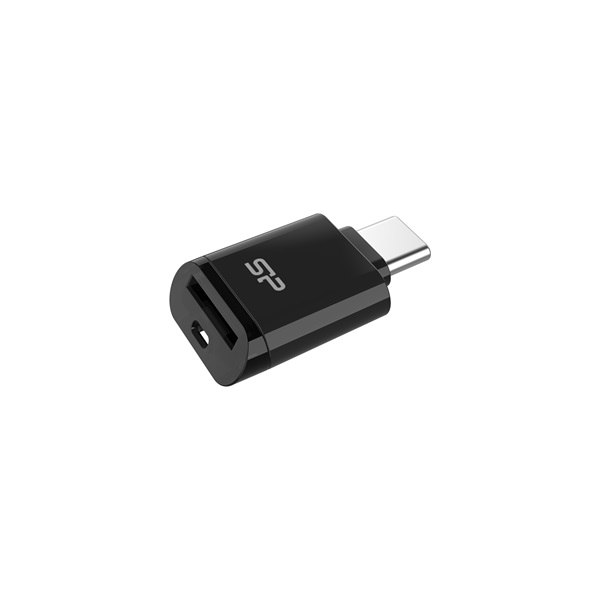 Silicon Power Kártyaolvasó - USB Type-C 3.2  (MicroSD, UHS-I DDR200) 180MB/s olvasási és 165MB/s írási sebesség, Fekete - Image 1
