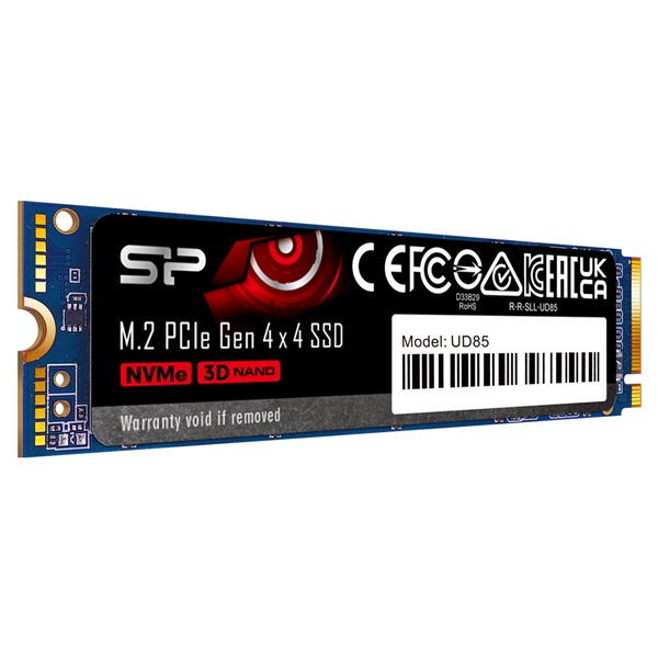 Silicon Power SSD - 250GB UD85 (r:3300MB/s; w:1300 MB/s, NVMe 1.4 támogatás, M.2 PCIe Gen 4x4) - Image 2