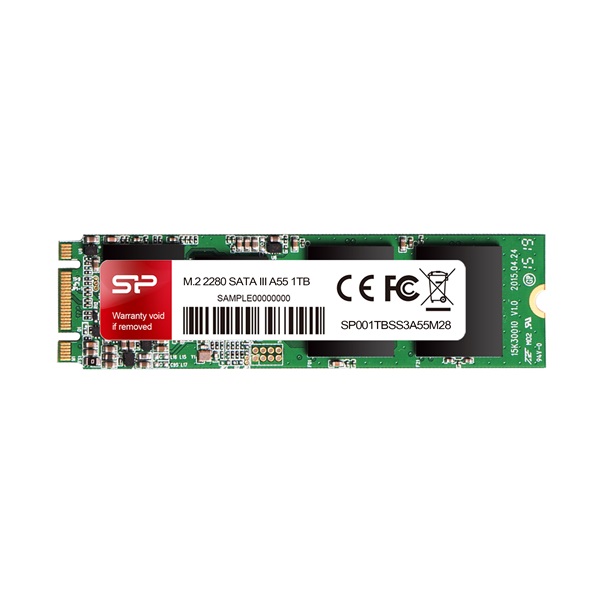 Silicon Power SSD - 256GB A55 (MLC, r:560 MB/s; w:530 MB/s, M.2 SATA) - Image 1