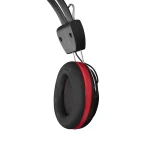 Snopy Fejhallgató - SN-88A (mikrofon, 3.5mm jack, hangerőszabályzó, nagy-párnás, 1.8m kábel, fekete-piros) - Image 6