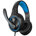 Snopy Fejhallgató - SN-GX1 ERGO Blue (mikrofon, 3.5mm jack, hangerőszabályzó, nagy-párnás, 2.2m kábel, fekete-kék) - Image 2