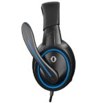 Snopy Fejhallgató - SN-GX1 ERGO Blue (mikrofon, 3.5mm jack, hangerőszabályzó, nagy-párnás, 2.2m kábel, fekete-kék) - Image 3