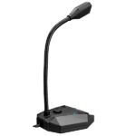 Snopy Mikrofon - SN-110M (USB csatlakozó; 180cm kábel; állvány, fekete) - Image 3