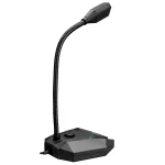 Snopy Mikrofon - SN-110M (USB csatlakozó; 180cm kábel; állvány, fekete) - Image 3