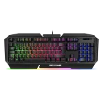 Spirit of Gamer Billentyűzet - PRO-K5 (105 gomb, Fém felső rész, RGB LED, USB, 19 anti-ghost, fekete, magyar)