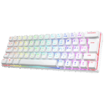 Spirit of Gamer Billentyűzet Mechanikus - XPERT K200 White  (TKL, SOG red, RGB LED,USB, anti-ghosting, fehér, magyar)