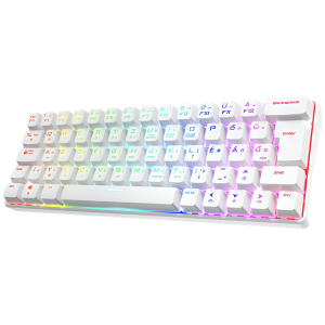 Spirit of Gamer Billentyűzet Mechanikus - XPERT K200 White (TKL, SOG red, RGB LED,USB, anti-ghosting, fehér, magyar)