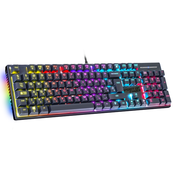 Spirit of Gamer Billentyűzet Mechanikus - XPERT K250 (105 gomb, SOG red, RGB LED,USB, anti-ghosting, fekete, magyar) - Image 1