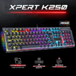 Spirit of Gamer Billentyűzet Mechanikus - XPERT K250 (105 gomb, SOG red, RGB LED,USB, anti-ghosting, fekete, magyar) - Image 2