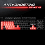 Spirit of Gamer Billentyűzet Mechanikus - XPERT K250 (105 gomb, SOG red, RGB LED,USB, anti-ghosting, fekete, magyar) - Image 3