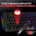 Spirit of Gamer Billentyűzet Mechanikus - XPERT K250 (105 gomb, SOG red, RGB LED,USB, anti-ghosting, fekete, magyar) - Image 4