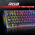 Spirit of Gamer Billentyűzet Mechanikus - XPERT K250 (105 gomb, SOG red, RGB LED,USB, anti-ghosting, fekete, magyar) - Image 5