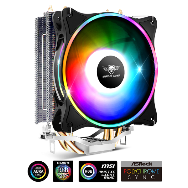 Spirit_of_Gamer_CPU_Cooler_-_CPU_AIRCOOLER_120_MM_ARGB_27dB_2500_RPM_1x12cm_aluminiumrez-i302527.png Spirit of Gamer CPU Cooler - CPU AIRCOOLER 120 MM ARGB (27dB; 2500 RPM; 1x12cm; aluminium/réz) - Image 1