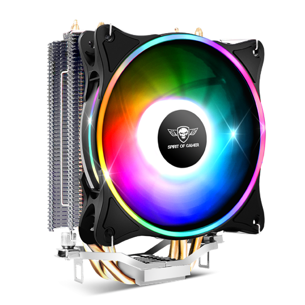 Spirit of Gamer CPU Cooler - CPU AIRCOOLER 120 MM ARGB (27dB; 2500 RPM; 1x12cm; aluminium/réz) - Image 3