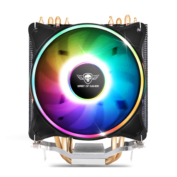 Spirit of Gamer CPU Cooler - CPU AIRCOOLER 120 MM ARGB (27dB; 2500 RPM; 1x12cm; aluminium/réz) - Image 4