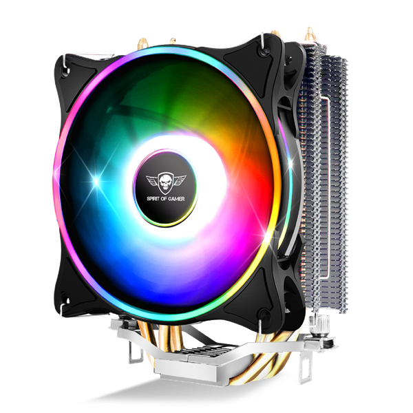 Spirit of Gamer CPU Cooler - CPU AIRCOOLER 120 MM ARGB (27dB; 2500 RPM; 1x12cm; aluminium/réz) - Image 5