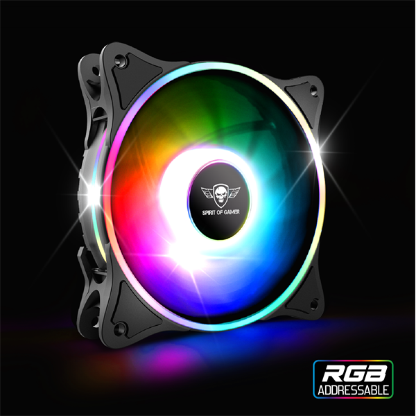 Spirit of Gamer CPU Cooler - CPU AIRCOOLER 120 MM ARGB (27dB; 2500 RPM; 1x12cm; aluminium/réz) - Image 7