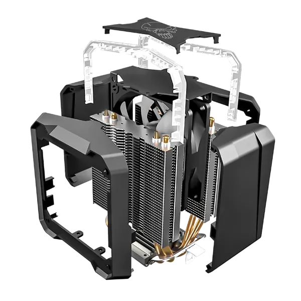Spirit of Gamer CPU Cooler - CPU AIRCOOLER PRO ARGB (27dB; 1600 RPM; 1x12cm; aluminium/réz) - Image 8