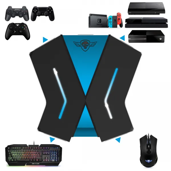 Spirit of Gamer Egér/Billentyűzet adapter konzolokhoz - SOG-CONV1 (3x USB-A, 2x USB-C, Nintendo/PS4/PS3/Xbox One) - Image 2
