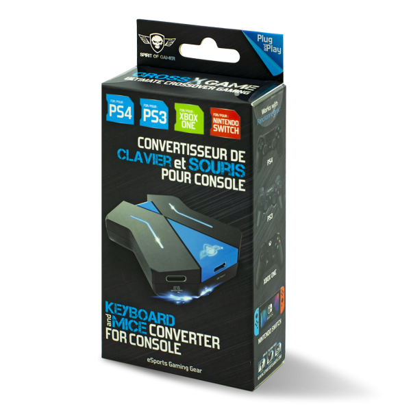 Spirit of Gamer Egér/Billentyűzet adapter konzolokhoz - SOG-CONV1 (3x USB-A, 2x USB-C, Nintendo/PS4/PS3/Xbox One) - Image 4