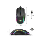 Spirit of Gamer Egér - ELITE-M30 (Optikai, 12800DPI, 10 gomb programozható, RGB, harisnyázott kábel, fekete) - Image 10