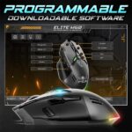 Spirit of Gamer Egér - ELITE-M60 Black (Optikai, 20000 DPI, 1000Hz, 9 programozható gomb, RGB, vezetékes, fekete) - Image 10