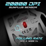 Spirit of Gamer Egér - ELITE-M60 White (Optikai, 20000 DPI, 1000Hz, 9 programozható gomb, RGB, vezetékes, fehér) - Image 4