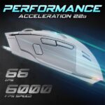 Spirit of Gamer Egér - ELITE-M60 White (Optikai, 20000 DPI, 1000Hz, 9 programozható gomb, RGB, vezetékes, fehér) - Image 6