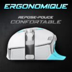 Spirit of Gamer Egér - ELITE-M60 White (Optikai, 20000 DPI, 1000Hz, 9 programozható gomb, RGB, vezetékes, fehér) - Image 7