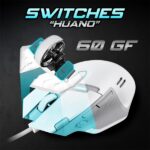 Spirit of Gamer Egér - ELITE-M60 White (Optikai, 20000 DPI, 1000Hz, 9 programozható gomb, RGB, vezetékes, fehér) - Image 8