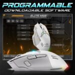 Spirit of Gamer Egér - ELITE-M60 White (Optikai, 20000 DPI, 1000Hz, 9 programozható gomb, RGB, vezetékes, fehér) - Image 10