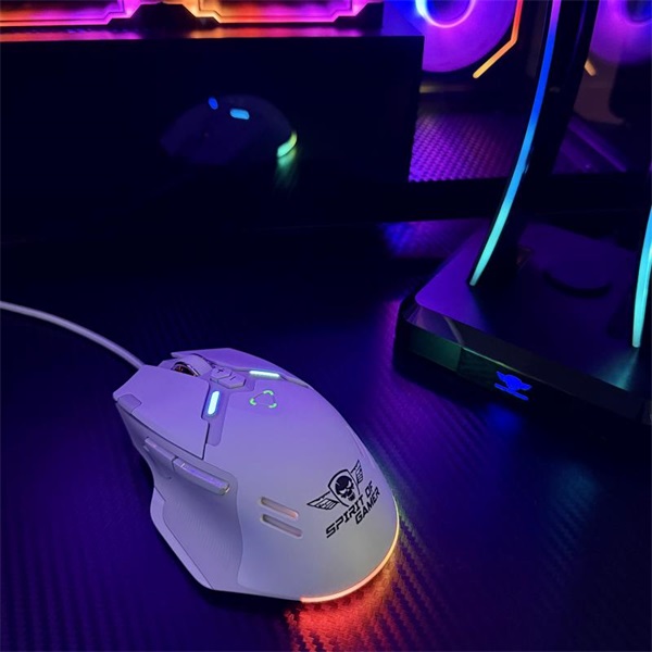 Spirit of Gamer Egér - ELITE-M60 White (Optikai, 20000 DPI, 1000Hz, 9 programozható gomb, RGB, vezetékes, fehér) - Image 11