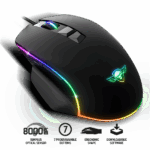 Spirit of Gamer Egér - PRO-M1 (Optikai, 8000DPI, 7 programozható gomb, harisnyázott kábel, fekete)