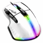 Spirit of Gamer Egér - PRO-M5 Arctic (Optikai, 12800DPI, 1000Hz, 8 gomb, harisnyázott kábel, fehér) - Image 3