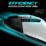 Spirit of Gamer Egér - PRO-M5 Arctic (Optikai, 12800DPI, 1000Hz, 8 gomb, harisnyázott kábel, fehér) - Image 7